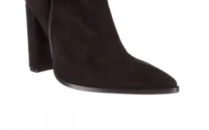 Botki -195 OZ-7337 Black Suede 195016, Czarny, Skóra naturalna | Bayla Clearance