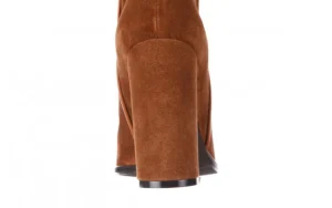 Botki -195 OZ-7337 Chestnut Suede 195018, Brąz, Skóra naturalna | Bayla Discount