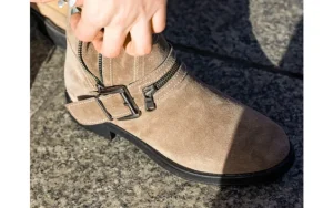 Botki -164 Top 25 Beige 164007, Beż, Skóra naturalna | Bayla Fashion