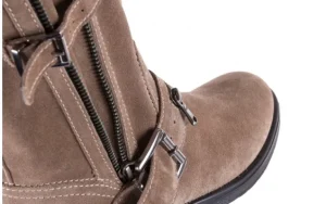 Botki -164 Top 25 Beige 164007, Beż, Skóra naturalna | Bayla Fashion