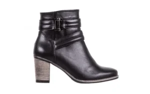 Botki -154 W-663 Czarny L, Skóra naturalna | Bayla Fashion