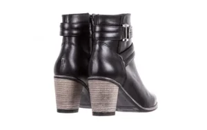 Botki -154 W-663 Czarny L, Skóra naturalna | Bayla Fashion