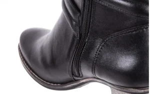 Botki -154 W-663 Czarny L, Skóra naturalna | Bayla Fashion