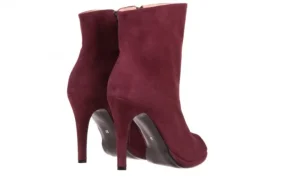 Botki -076 1579Z Bordo, Skóra naturalna | Bayla Hot
