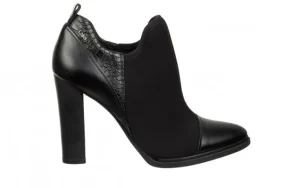 Botki Calvin Klein Joy Black Black 098022, Czarny, Skóra naturalna | Bayla Discount