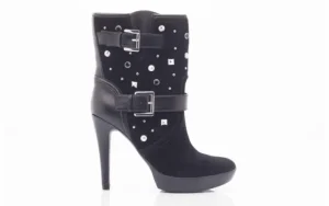 Botki FL4ARILEA12 Black, Czarny, Skóra naturalna | Guess Discount