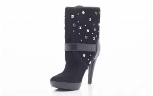 Botki FL4ARILEA12 Black, Czarny, Skóra naturalna | Guess Discount