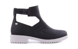 Botki Mel 32160 White Black, Biały/Czarny, Guma | Bayla Discount