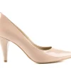 Czółenka -056 2056-430 Beżowy, Skóra naturalna lakierowana | Bayla Fashion
