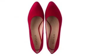 Czółenka -056 7063-1432 Bordo Glitter, Skóra naturalna | Bayla Outlet