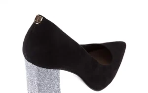 Czółenka -056 5065-21 C Czarny Srebrny 056347, Skóra naturalna | Bayla Online