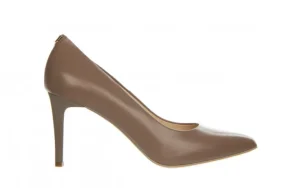 Czółenka -056 1916-2145 Ciemny Beż 056547, Skóra naturalna | Bayla Online
