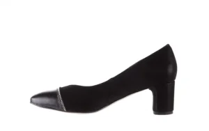 Czółenka -097 16 Czarne Czółenka, Skóra naturalna | Bayla Sale