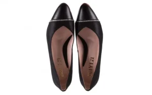 Czółenka -097 16 Czarne Czółenka, Skóra naturalna | Bayla Sale