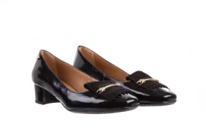 Czółenka -130 4522 Czarny, Skóra naturalna | Bayla Sale