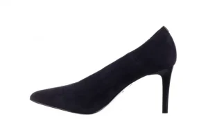 Czółenka -056 9228-488 Czarny Zamsz, Granat, Skóra naturalna | Bayla Online