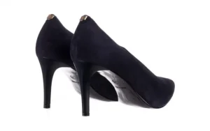 Czółenka -056 9228-488 Czarny Zamsz, Granat, Skóra naturalna | Bayla Online