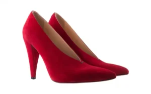 Czółenka -177 15942 Czerwone Czółenka, Skóra naturalna | Bayla Sale