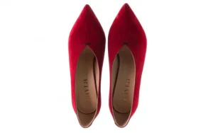 Czółenka -177 15942 Czerwone Czółenka, Skóra naturalna | Bayla Sale