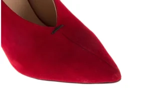 Czółenka -177 15942 Czerwone Czółenka, Skóra naturalna | Bayla Sale