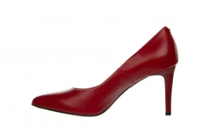 Czółenka -056 1816-89 Czerwony Burgund 056549, Skóra naturalna | Bayla Fashion