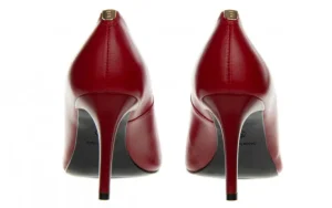 Czółenka -056 1816-89 Czerwony Burgund 056549, Skóra naturalna | Bayla Fashion