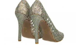 Czółenka -187 154-1201 Gold 187023, Złoty, Skóra ekologiczna | Bayla Online