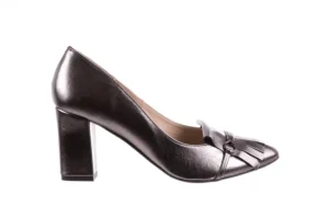 Czółenka -097 7212 Grafit, Skóra naturalna | Bayla Online