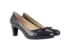 Czółenka -130 4006-120-764 Granat Skóra naturalna | Bayla Outlet