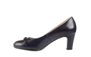 Czółenka -130 4006-120-764 Granat Skóra naturalna | Bayla Outlet