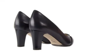 Czółenka -130 4006-120-764 Granat Skóra naturalna | Bayla Outlet