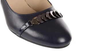 Czółenka -130 4006-120-764 Granat Skóra naturalna | Bayla Outlet