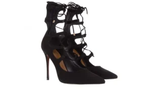 Czółenka -067 130336 Nobuck Black, Skóra naturalna | Bayla Outlet