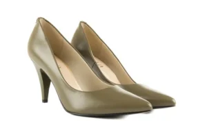 Czółenka -056 2056-780 Oliwka, Skóra naturalna | Bayla Hot