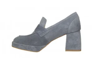 Czółenka -159 4670 058-P Niebieski Welur 159109, Skóra Naturalna | Bayla Sale