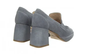 Czółenka -159 4670 058-P Niebieski Welur 159109, Skóra Naturalna | Bayla Sale