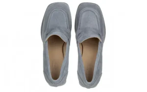 Czółenka -159 4670 058-P Niebieski Welur 159109, Skóra Naturalna | Bayla Sale