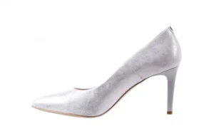 Czółenka -056 1816-1089 Srebrny Metaliczny 20, Skóra naturalna | Bayla Sale