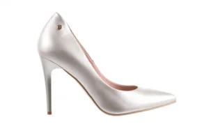 Czółenka -056 1797-1100 Srebrny, Skóra naturalna | Bayla New