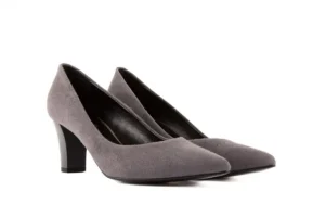 Czółenka -056 2026-762 Szary, Skóra naturalna | Bayla Sale