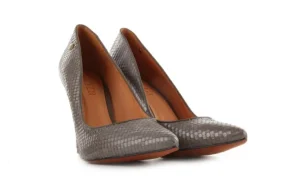 Czółenka -067 118105D Cobra Nobuck Ashes, Szary, Skóra naturalna | Bayla Sale