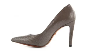 Czółenka -067 118105D Cobra Nobuck Ashes, Szary, Skóra naturalna | Bayla Sale