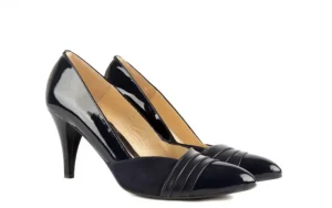 Czółenka -097 LSZ6884-205 Granat, Skóra naturalna lakierowana | Bayla Outlet