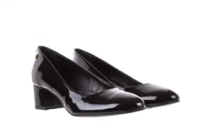 Czółenka -172 M005 Czarny, Skóra naturalna lakierowana | Bayla Sale