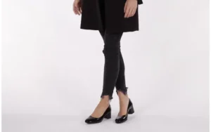 Czółenka -172 M005 Czarny, Skóra naturalna lakierowana | Bayla Sale