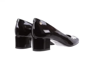 Czółenka -172 M005 Czarny, Skóra naturalna lakierowana | Bayla Sale