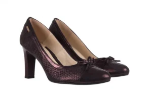 Czółenka -097 SW7024-101 Fiolet Metalic, Skóra naturalna | Bayla Best