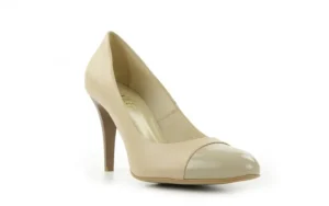 Czółenka -Ju 1276 SL Beż, Skóra naturalna | Bayla Discount