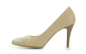 Czółenka -Ju 1276 SL Beż, Skóra naturalna | Bayla Discount