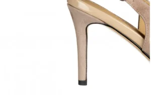 Czółenka D40320 Khaki 514262, Beżowy, Skóra naturalna | Loretta Vitale Discount